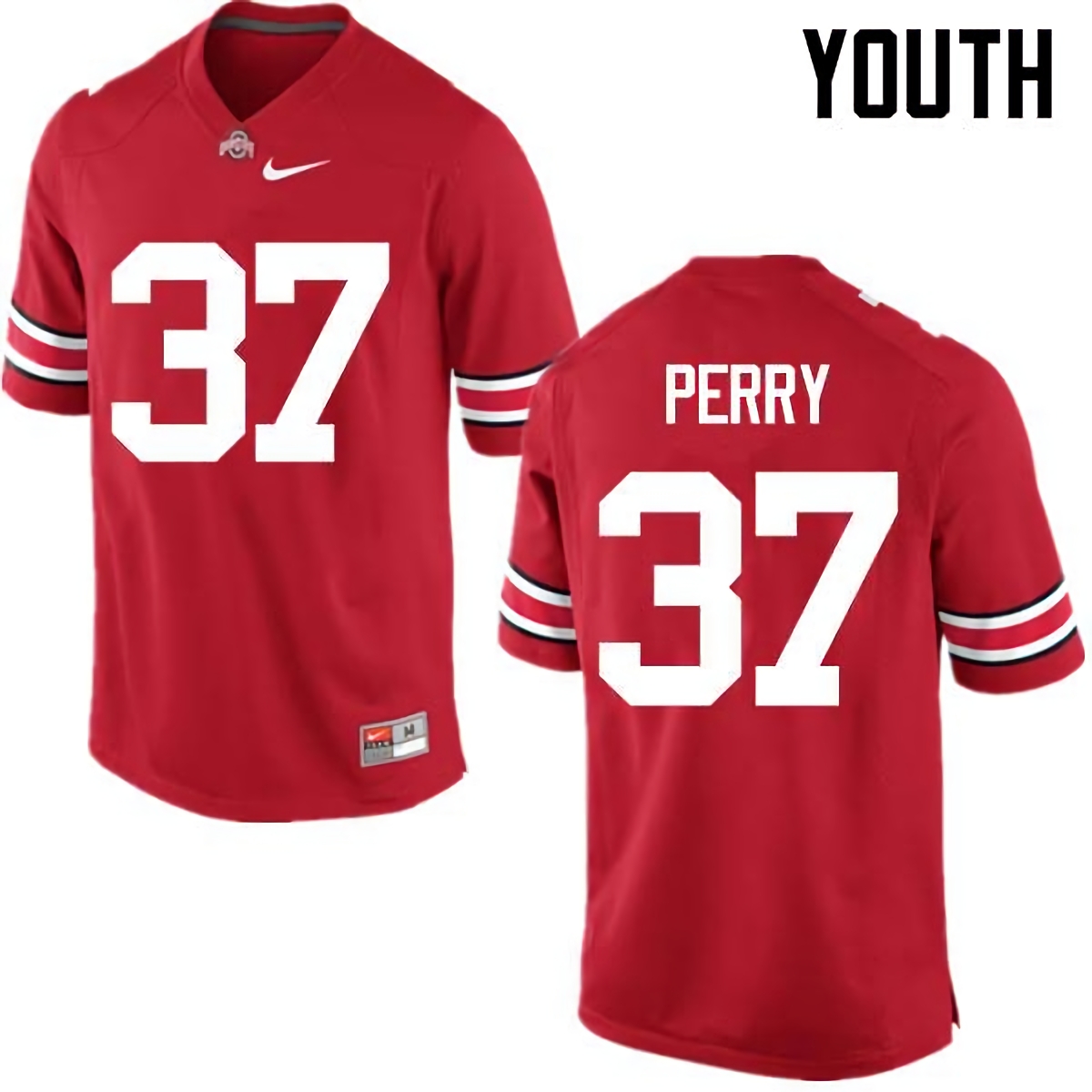 Joshua Perry Ohio State Buckeyes Youth NCAA #37 Nike Red College Stitched Football Jersey GYG6056LF